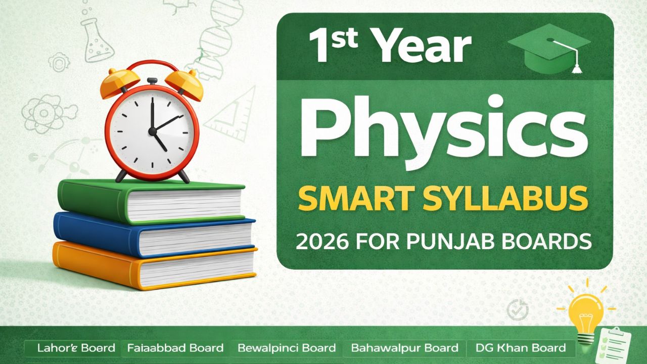 1st Year Physics Smart Syllabus 2026 Rawalpindi Board