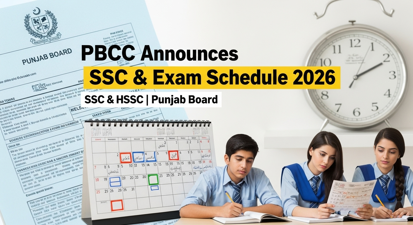PBCC Announces Revised SSC & HSSC Exam Schedule 2026